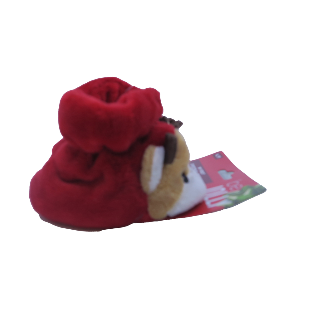 Walgreens Unisex Red | Brown Slippers size: 0-6 Months